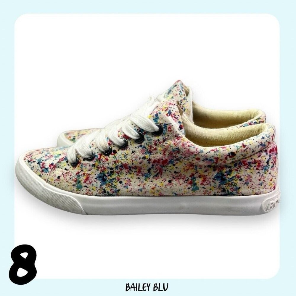 Rocket Dog Splatter Paint Art Sneaker Shoe Multi Color 8